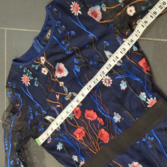 Floral dress with sheer sleeves | size M - Picture 7 of 7